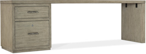 Hooker Furniture Home Office Linville Falls Desk - 96in Top-Small File and 1 Leg