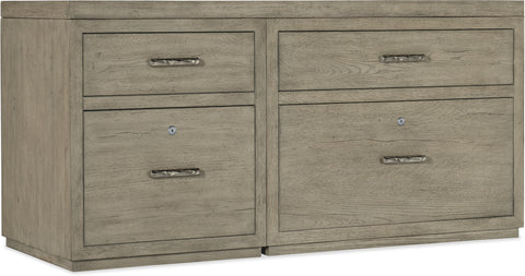 Hooker Furniture Home Office Linville Falls Credenza - 60in Top-Small File and Lateral File