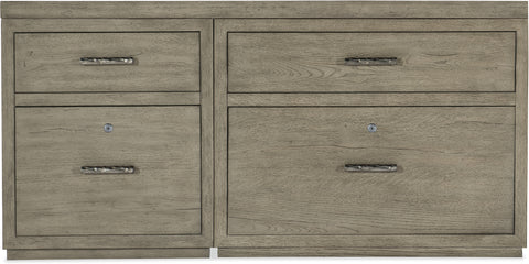 Hooker Furniture Home Office Linville Falls Credenza - 60in Top-Small File and Lateral File