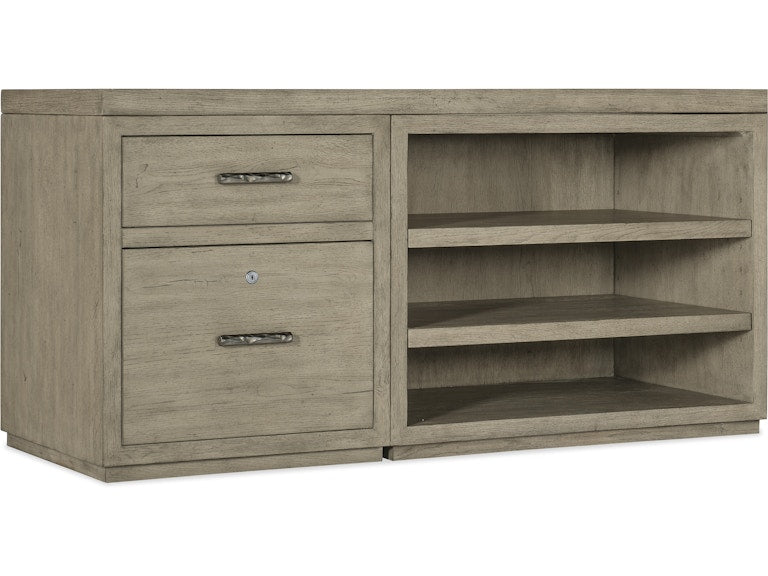 Hooker Furniture Home Office Linville Falls Credenza - 60in Top-Small File and Open