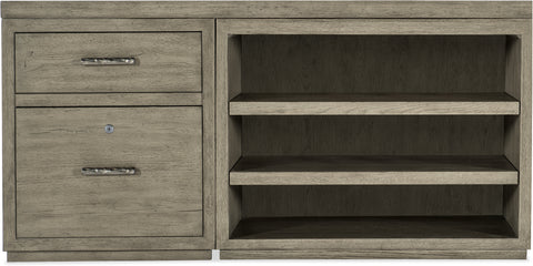 Hooker Furniture Home Office Linville Falls Credenza - 60in Top-Small File and Open