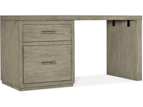 Hooker Furniture Home Office Linville Falls Desk - 60in Top-Small File and Leg