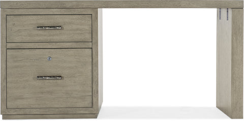 Hooker Furniture Home Office Linville Falls Desk - 60in Top-Small File and Leg