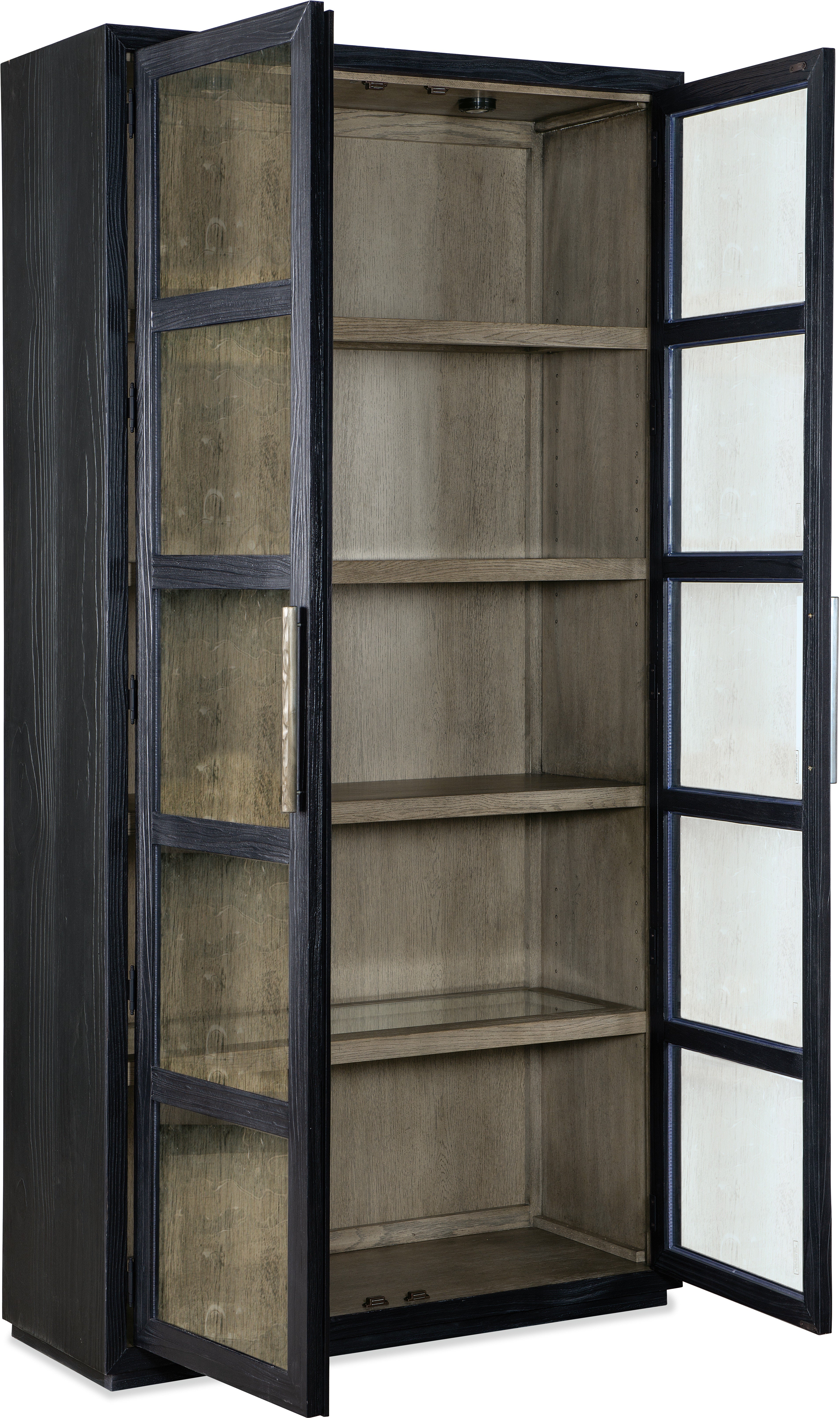Hooker Furniture Casual Dining Linville Falls Shou Sugi Ban Curio Cabinet