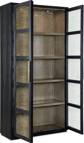 Hooker Furniture Casual Dining Linville Falls Shou Sugi Ban Curio Cabinet