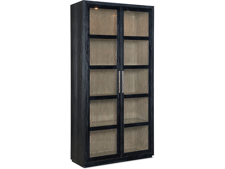 Hooker Furniture Casual Dining Linville Falls Shou Sugi Ban Curio Cabinet