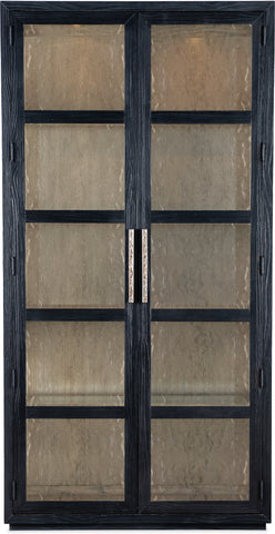 Hooker Furniture Casual Dining Linville Falls Shou Sugi Ban Curio Cabinet
