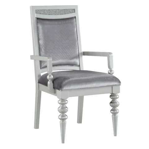 Maverick Fabric & Platinum Chair Model 61803 By ACME Furniture