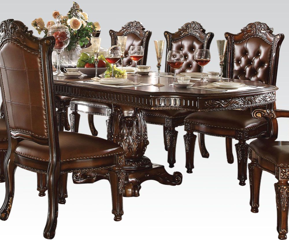 ACME Vendome Cherry Finish Vendome Dining Table Model 62000