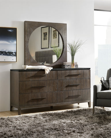 Hooker Furniture Bedroom Miramar Aventura Raphael Six-Drawer Stone Top Dresser