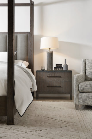 Hooker Furniture Bedroom Miramar Aventura San Marcos Stone Top Nightstand