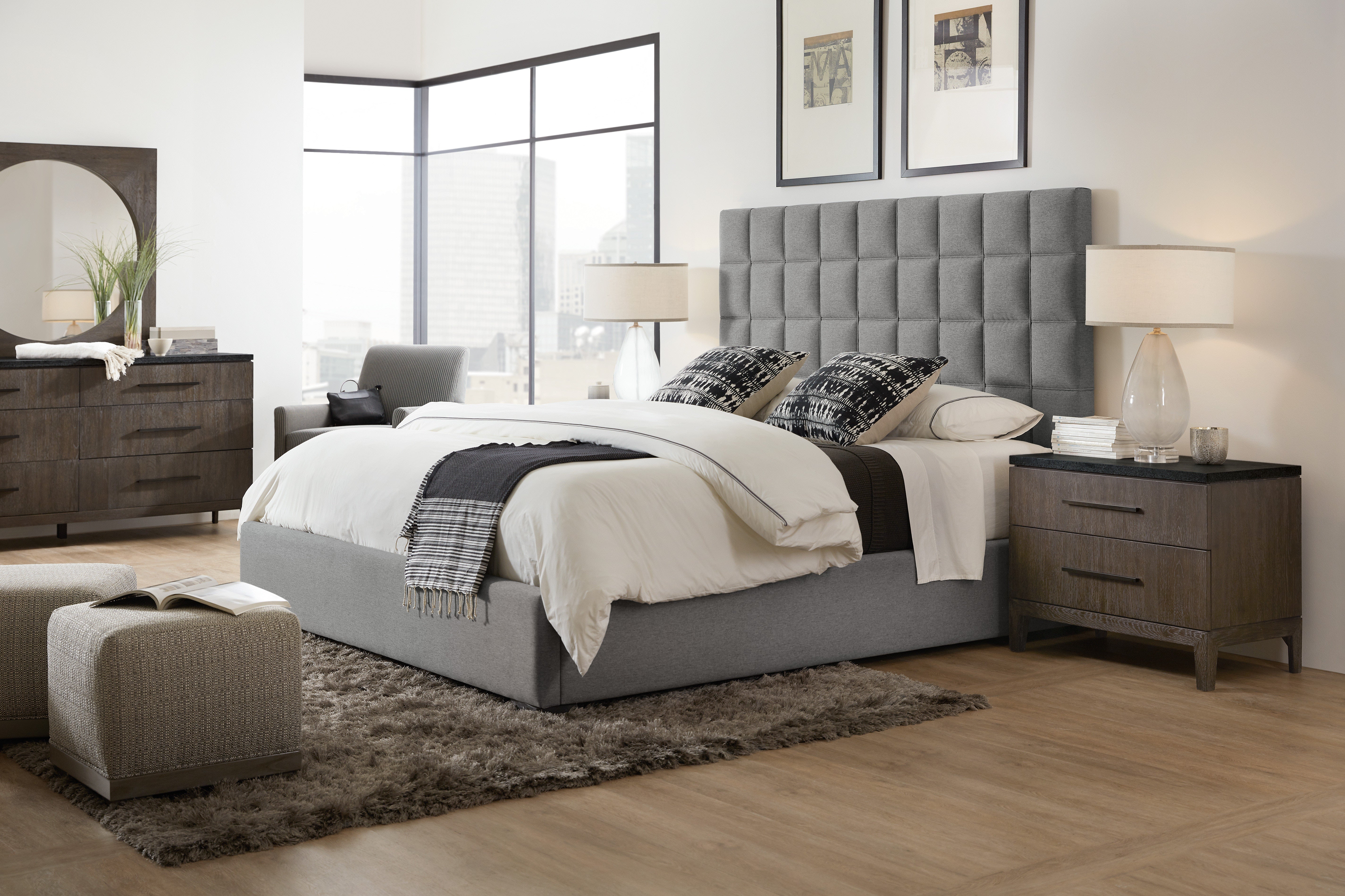 Hooker Furniture Bedroom Miramar Aventura Raphael Six-Drawer Stone Top Dresser