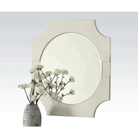 Florissa Antique White Mirror Model 62096 By ACME Furniture