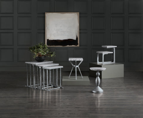 Hooker Furniture Living Room Melange Bianca Nesting Tables