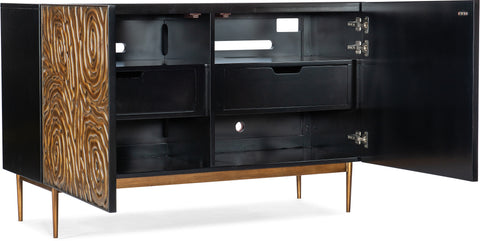 Hooker Furniture Living Room Melange Fingerprints Two Door Credenza