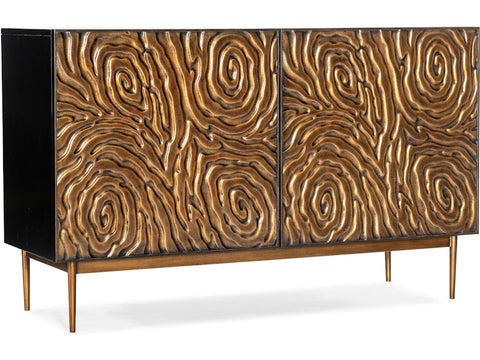 Hooker Furniture Living Room Melange Fingerprints Two Door Credenza