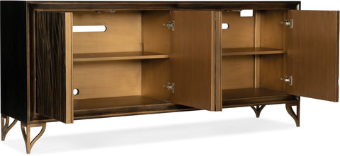 Hooker Furniture Home Entertainment Melange Mountgomery Four Door Credenza