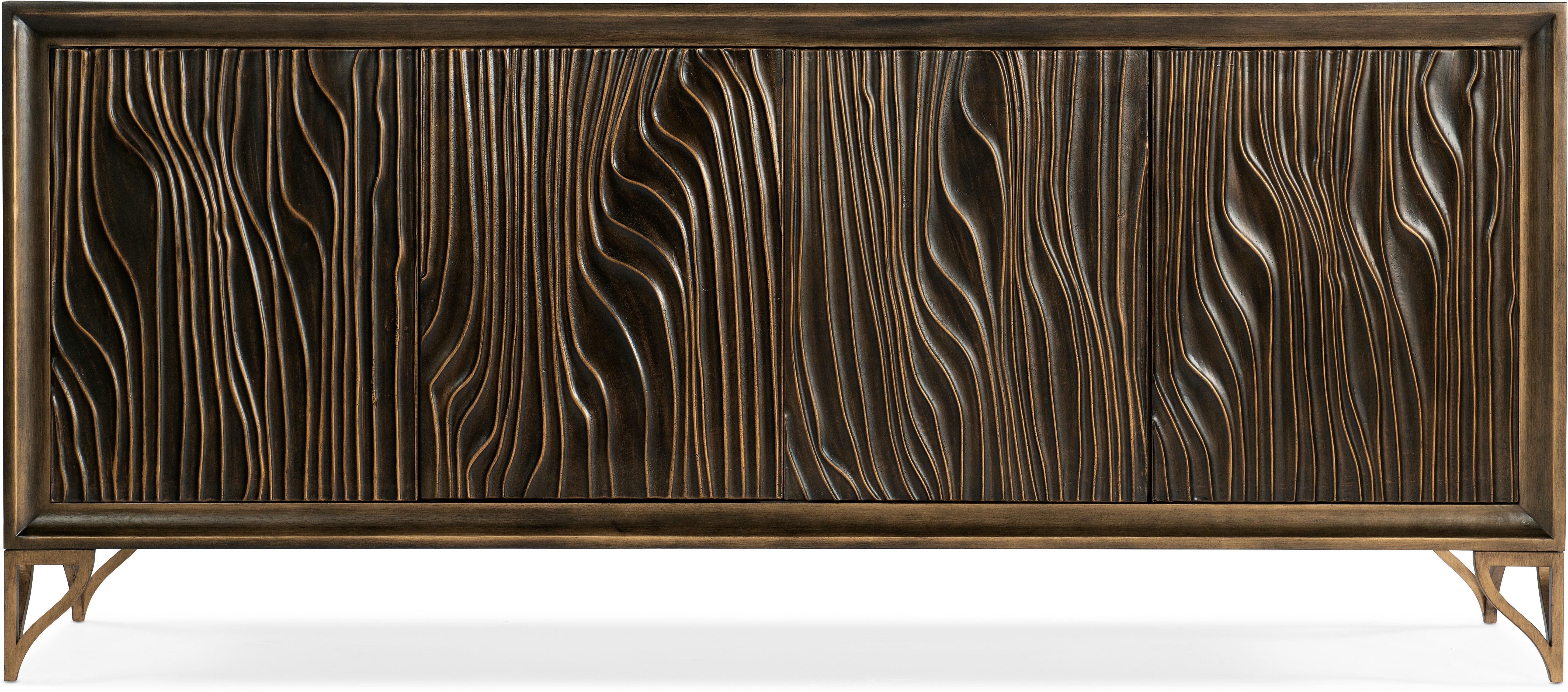 Hooker Furniture Home Entertainment Melange Mountgomery Four Door Credenza