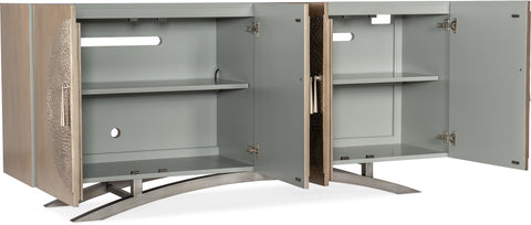 Hooker Furniture Home Entertainment Melange Nolita Four Door Entertainment Console