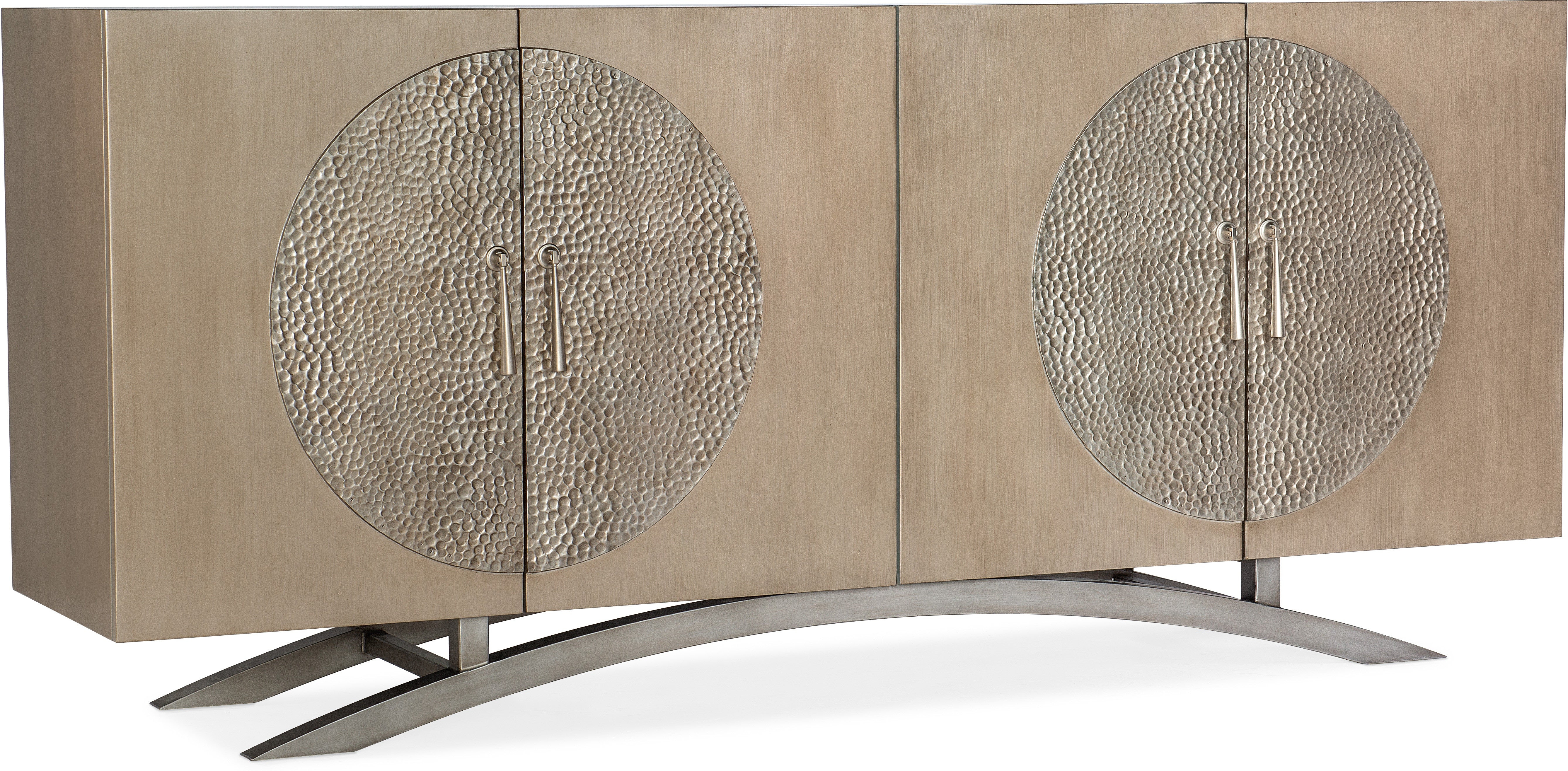 Hooker Furniture Home Entertainment Melange Nolita Four Door Entertainment Console