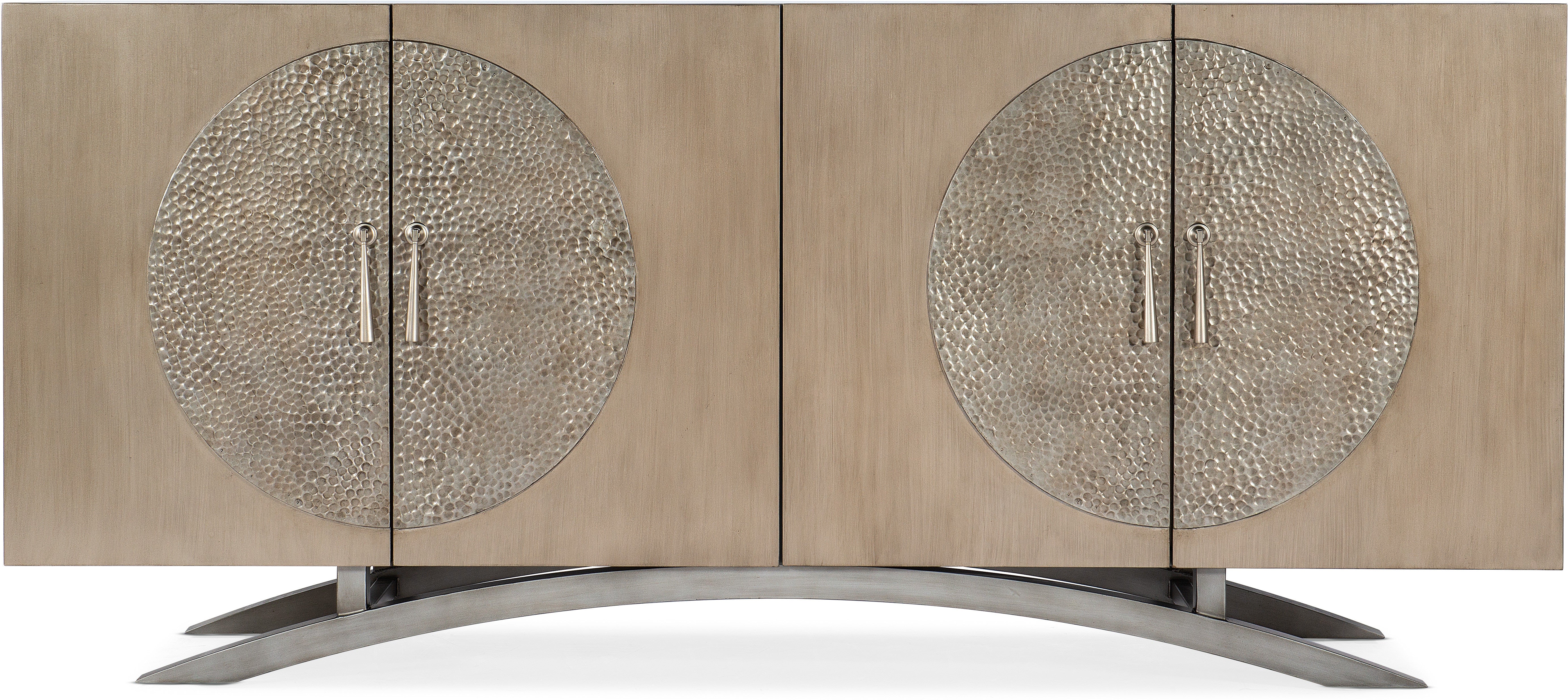 Hooker Furniture Home Entertainment Melange Nolita Four Door Entertainment Console