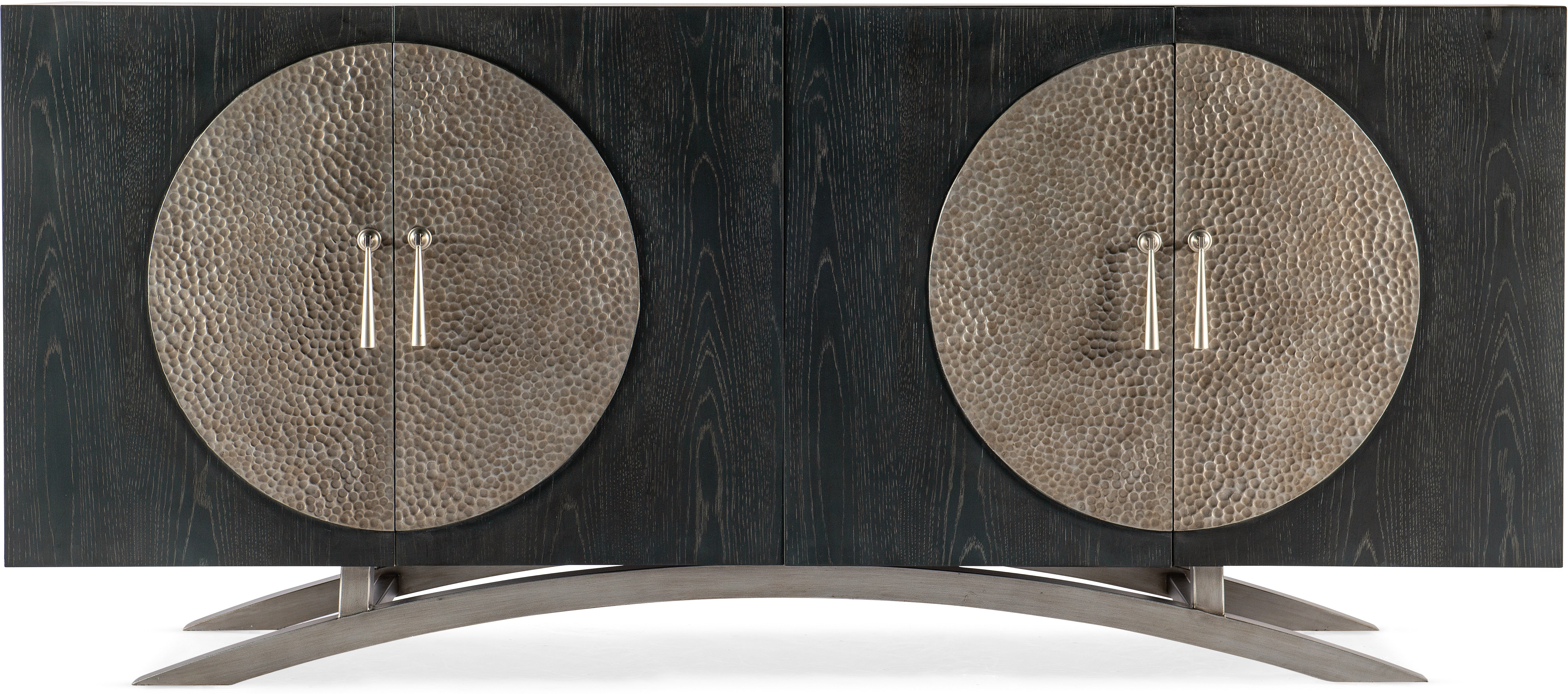 Hooker Furniture Home Entertainment Melange Nolita Four Door Entertainment Console