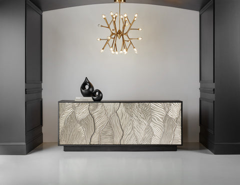 Hooker Furniture Home Entertainment Melange Summit Gorge Entertainment Console