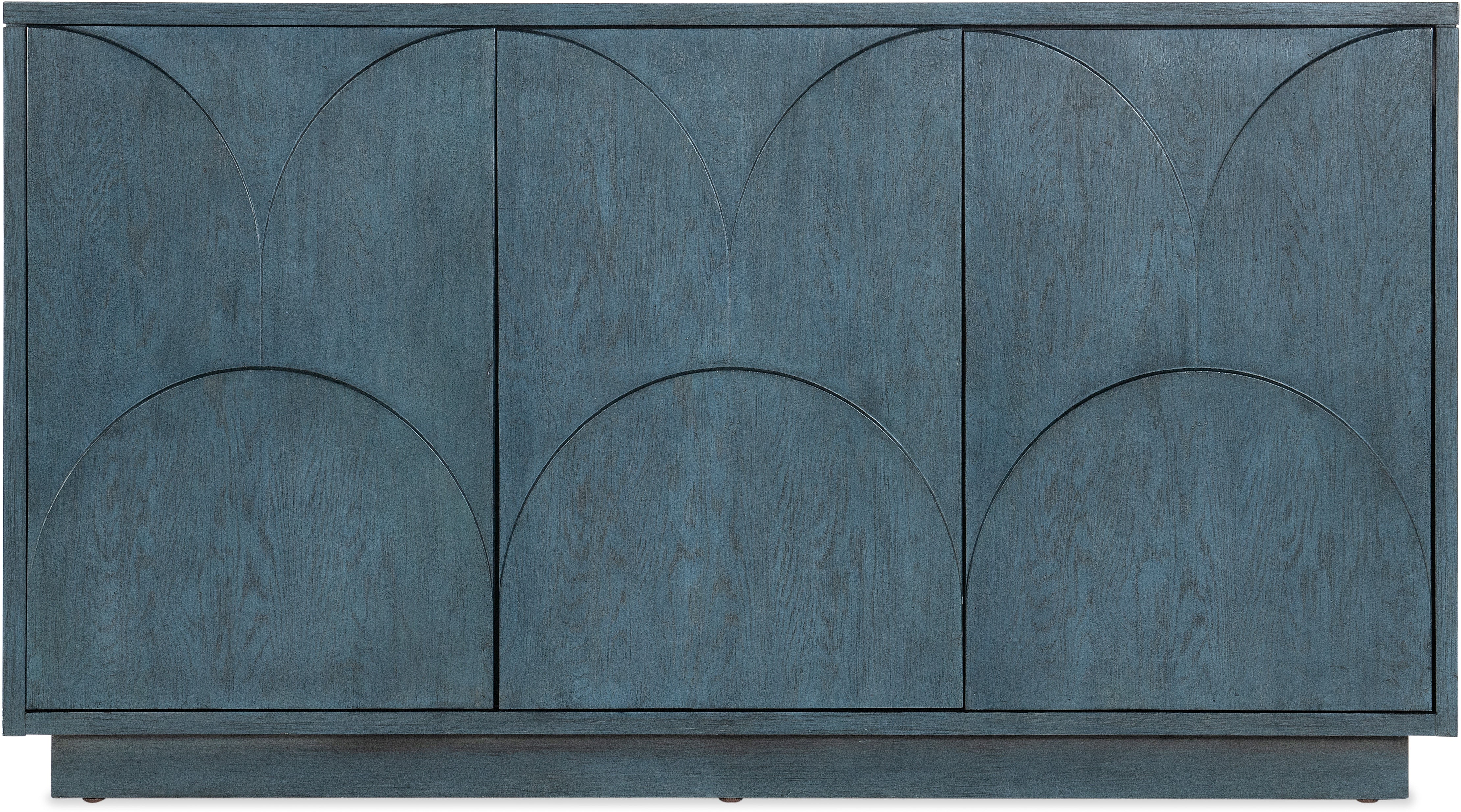 Hooker Furniture Home Entertainment Melange Round Valley Three Door Entertainment Credenza