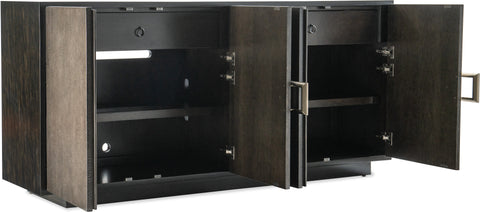 Hooker Furniture Home Entertainment Melange Asher Four Door Entertainment Credenza