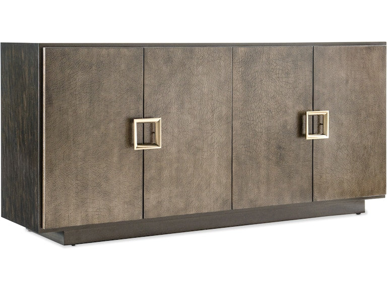 Hooker Furniture Home Entertainment Melange Asher Four Door Entertainment Credenza