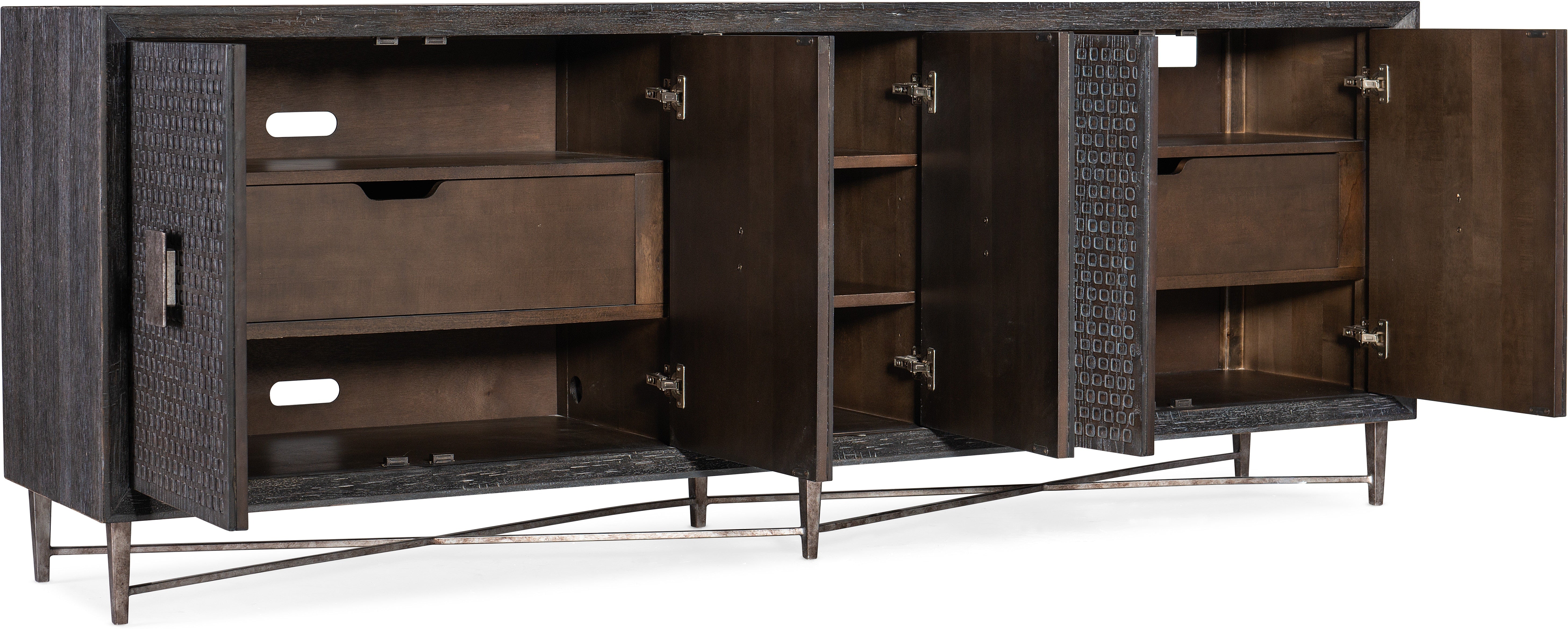 Hooker Furniture Living Room Melange Keenan Five Door Credenza