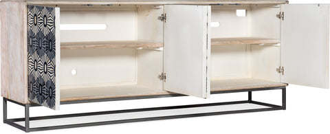 Hooker Furniture Living Room Melange Whitmore Four Door Credenza
