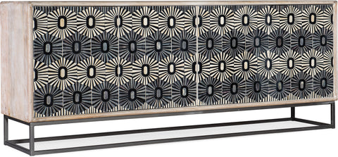 Hooker Furniture Living Room Melange Whitmore Four Door Credenza
