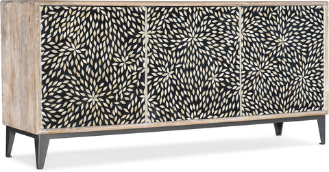 Hooker Furniture Living Room Melange Petrina Three Door Credenza