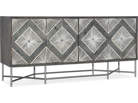 Hooker Furniture Living Room Melange Hawthorne Four Door Credenza
