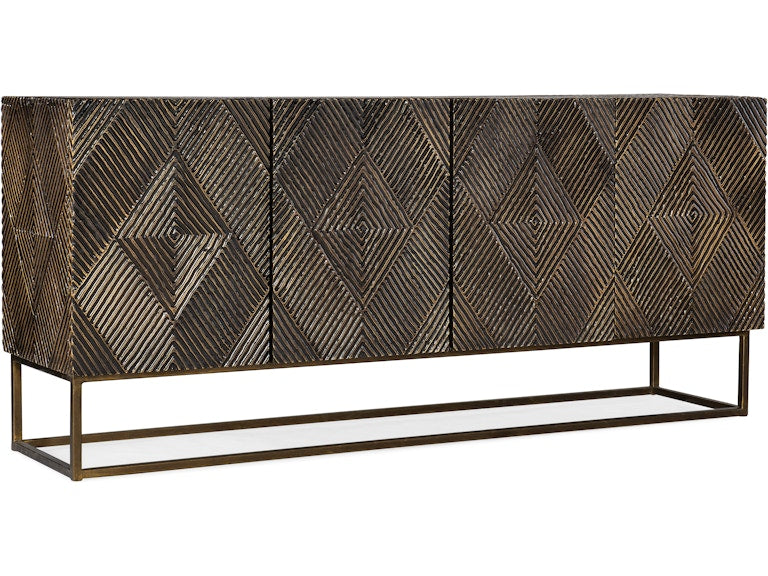 Hooker Furniture Living Room Melange Marcellus Four Door Credenza