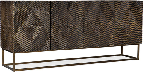 Hooker Furniture Living Room Melange Marcellus Four Door Credenza