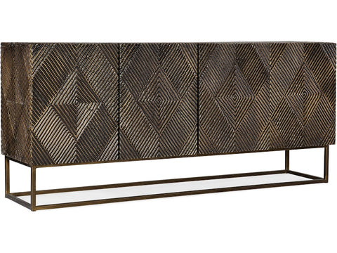 Hooker Furniture Living Room Melange Marcellus Four Door Credenza