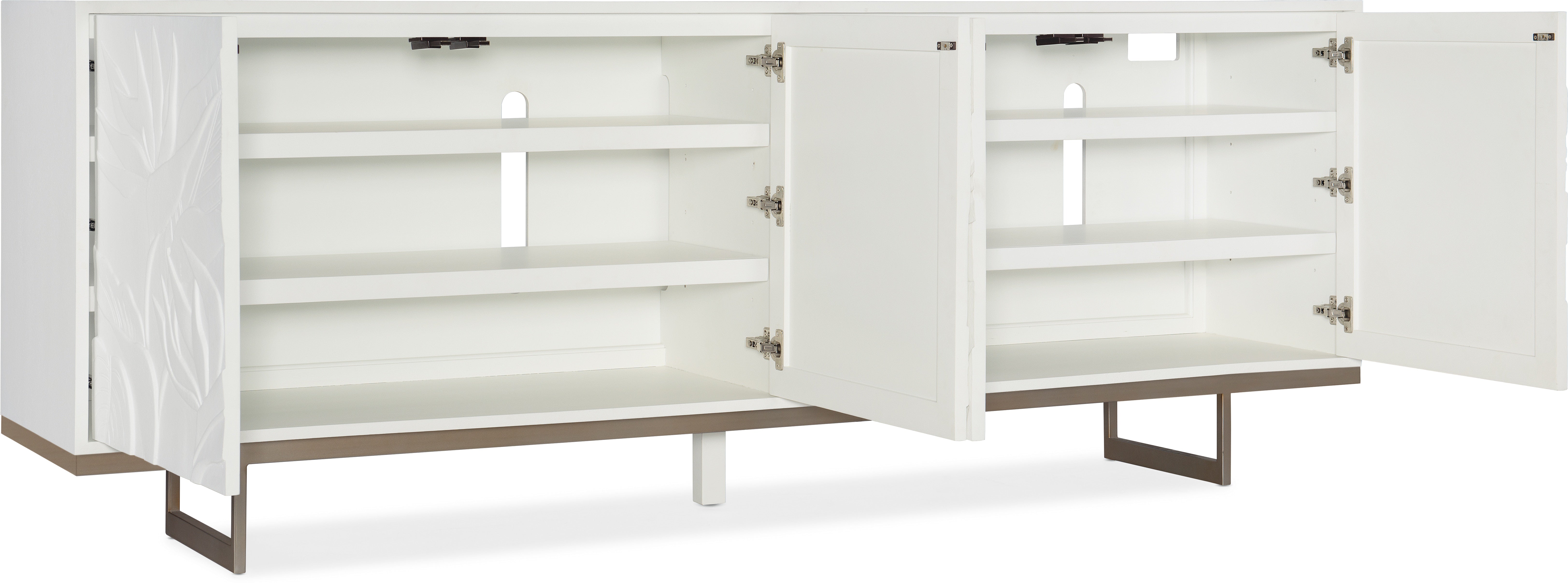 Hooker Furniture Living Room Melange Passerine Four Door Credenza