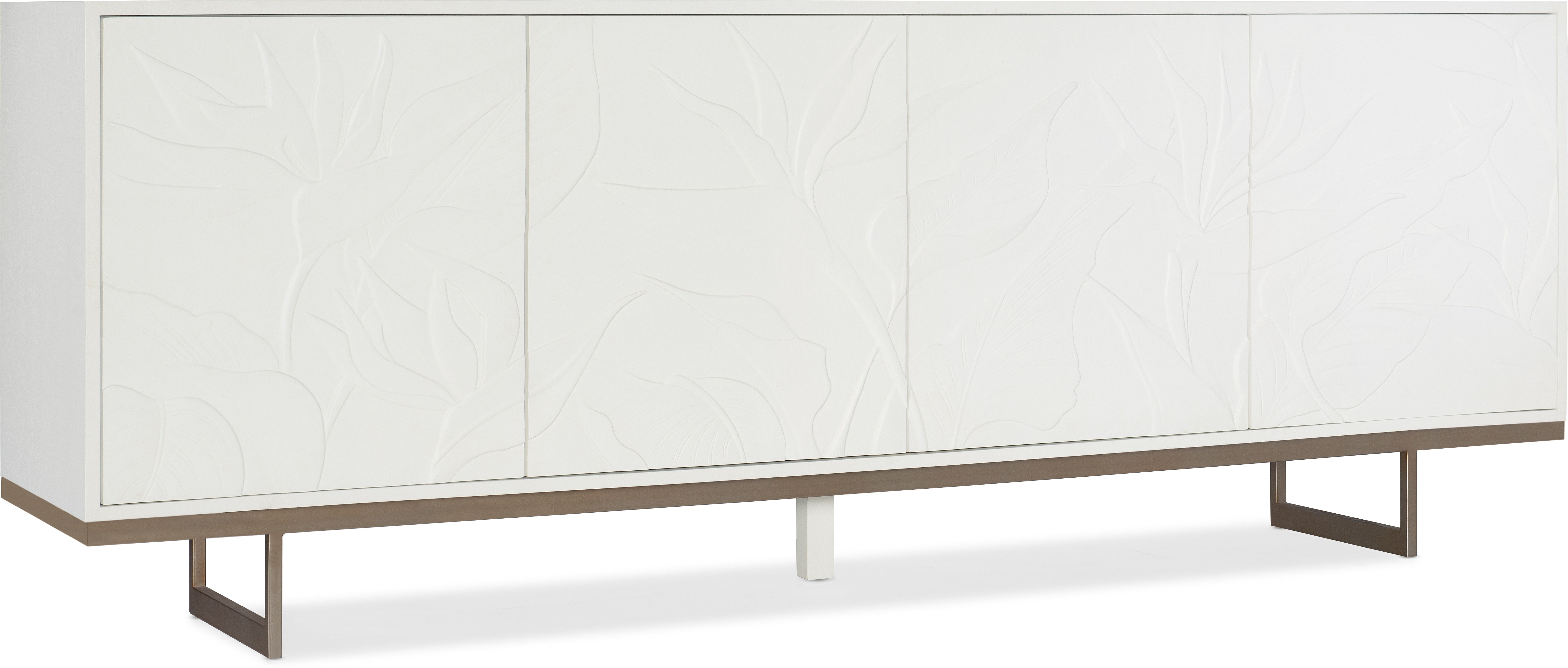 Hooker Furniture Living Room Melange Passerine Four Door Credenza