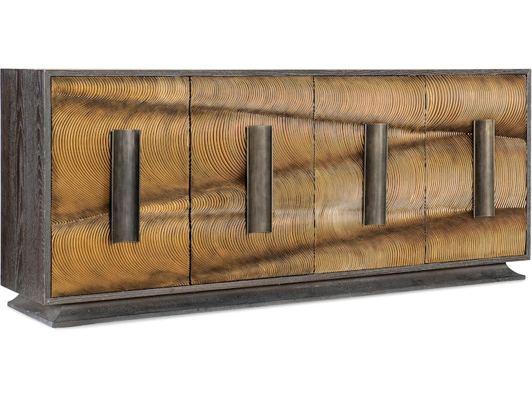 Hooker Furniture Living Room Melange Swaley Four Door Credenza