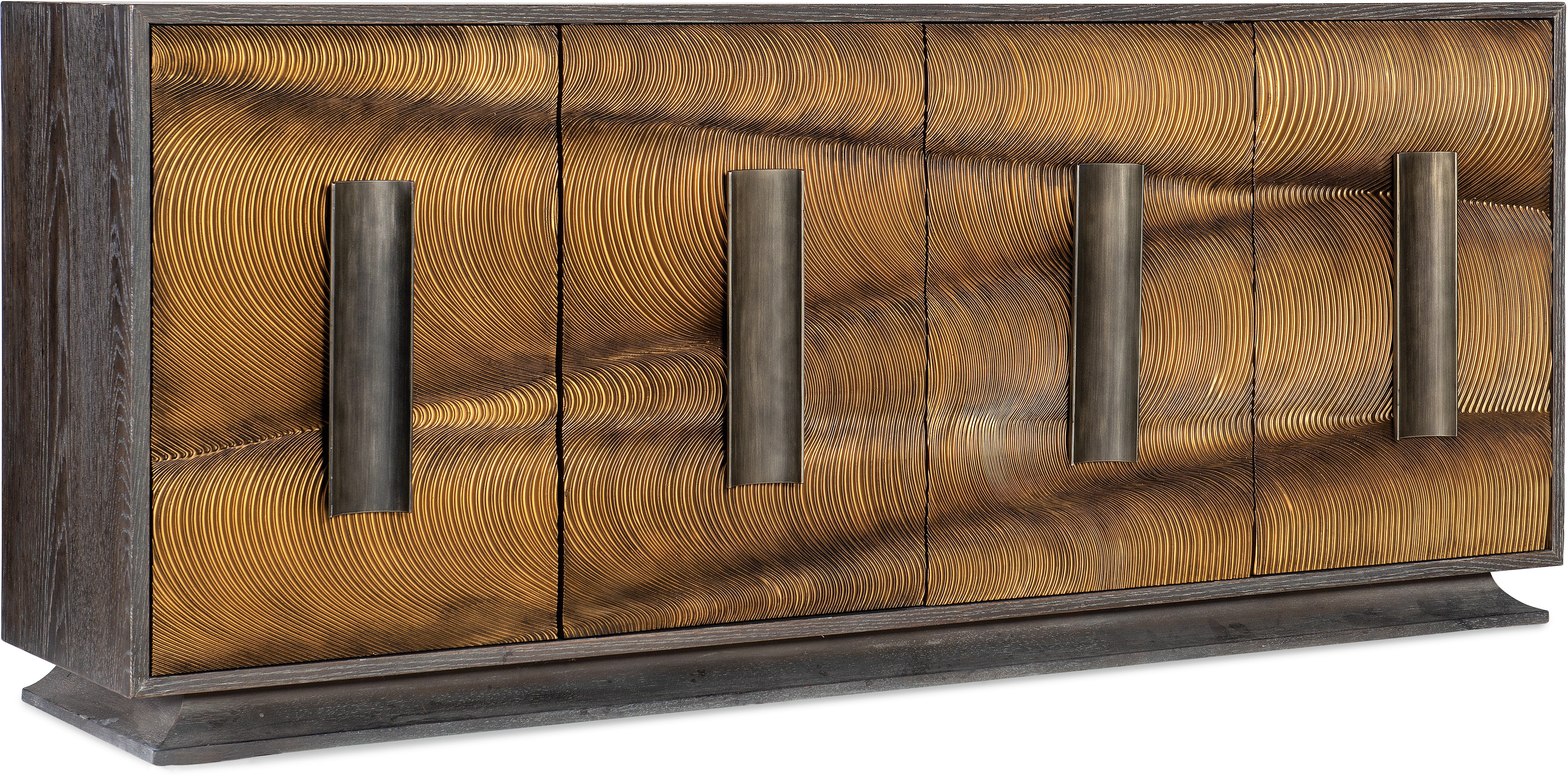 Hooker Furniture Living Room Melange Swaley Four Door Credenza