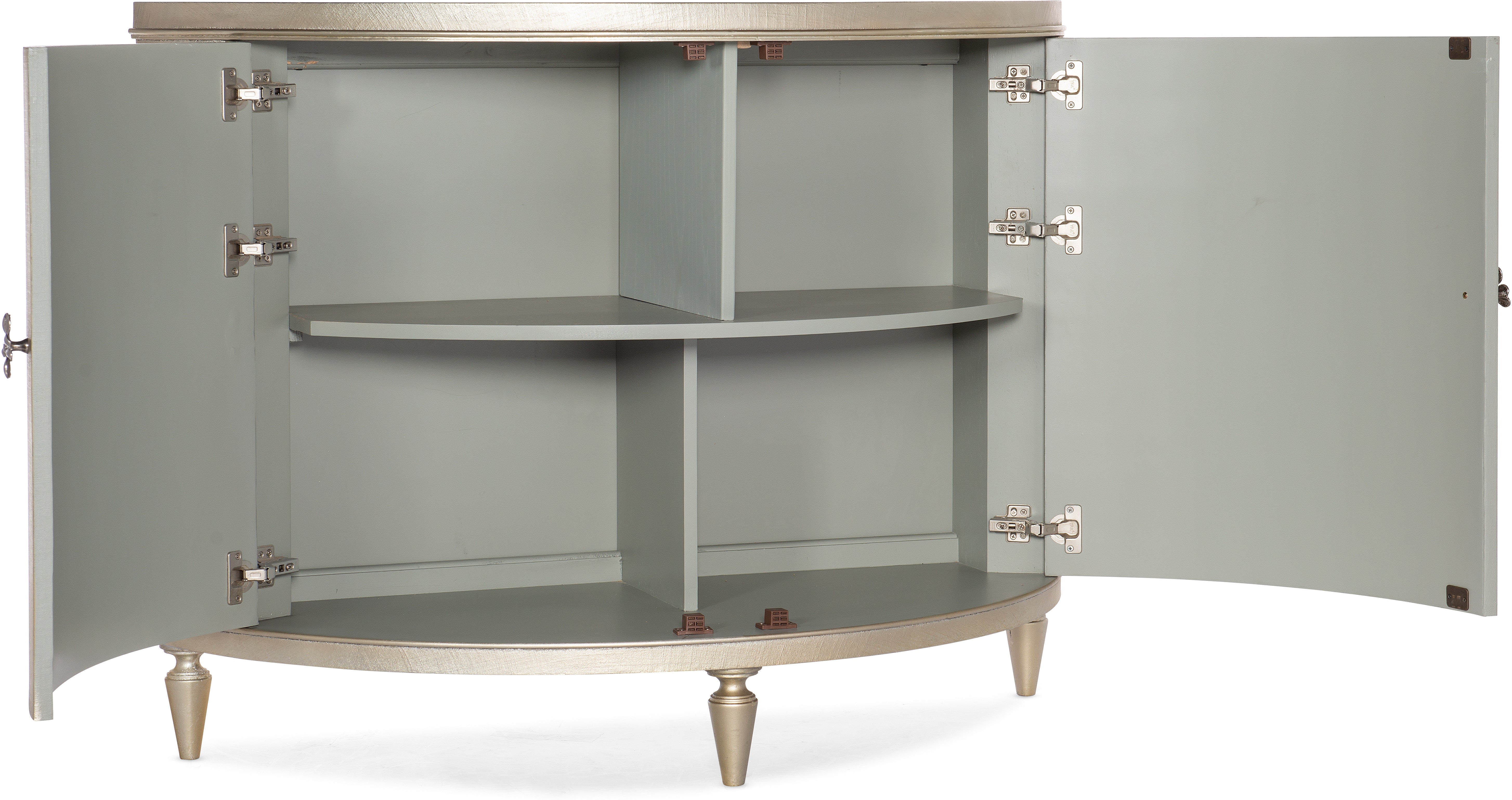 Hooker Furniture Living Room Melange Marguerite Two Door Demilune Chest