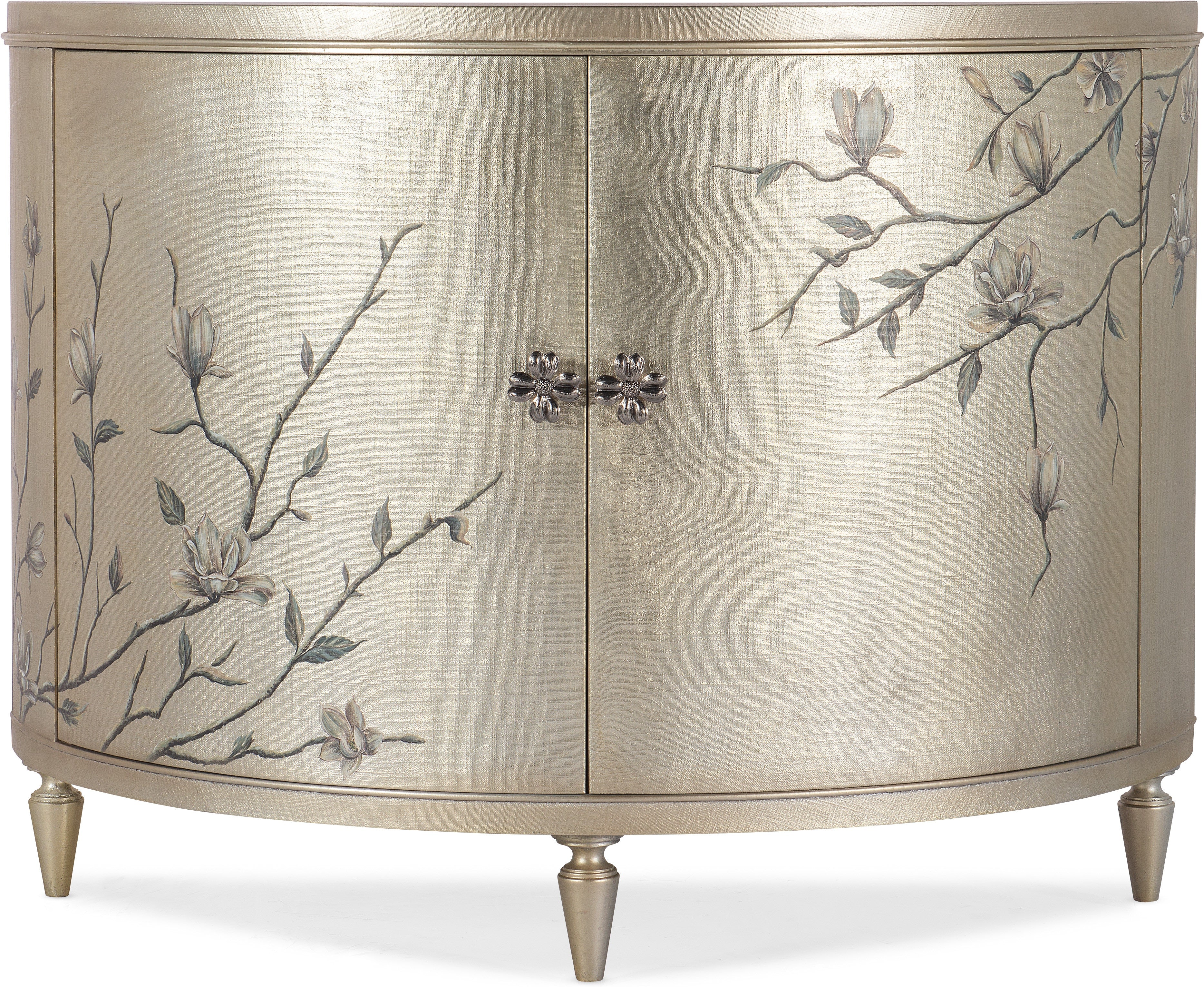 Hooker Furniture Living Room Melange Marguerite Two Door Demilune Chest