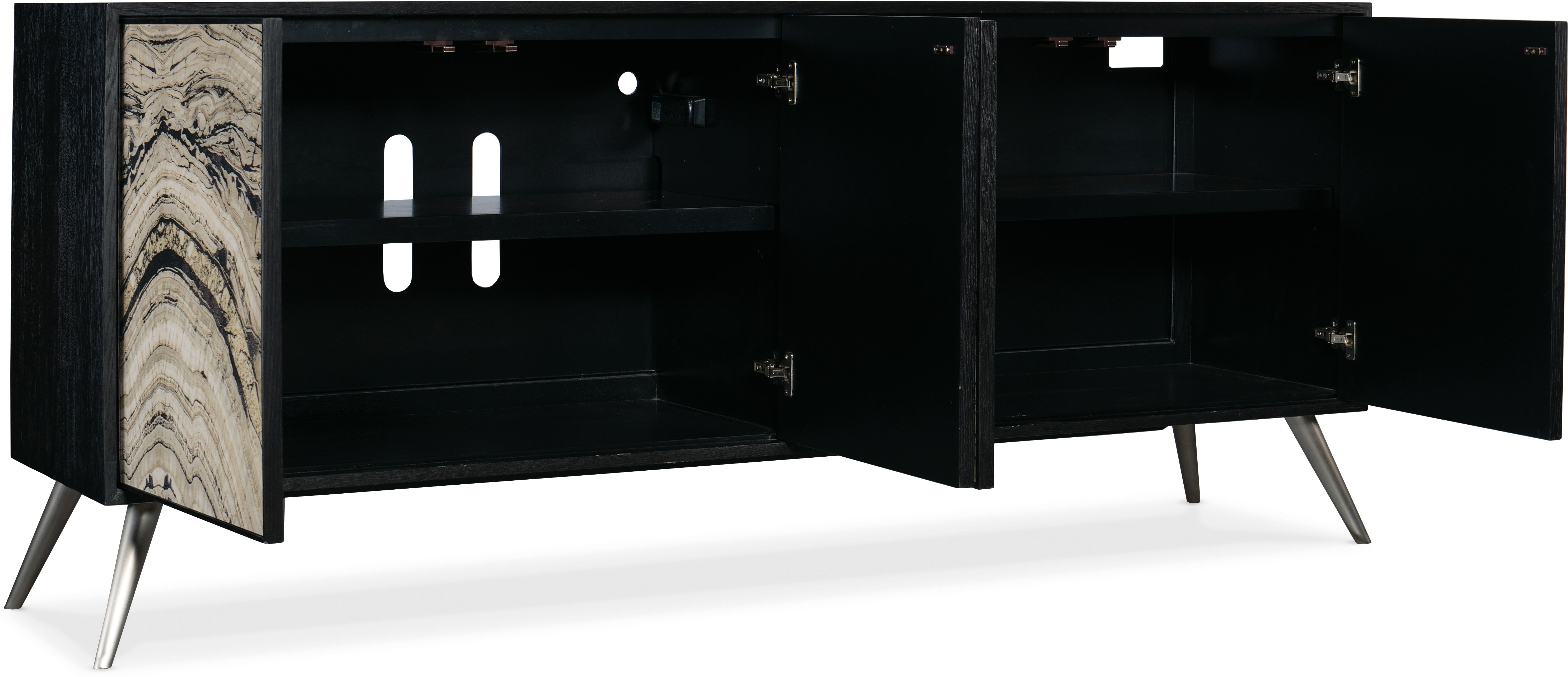 Hooker Furniture Living Room Melange Rockee Four Door Credenza