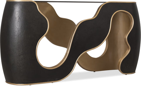 Hooker Furniture Living Room Melange Even and Flow Console Table