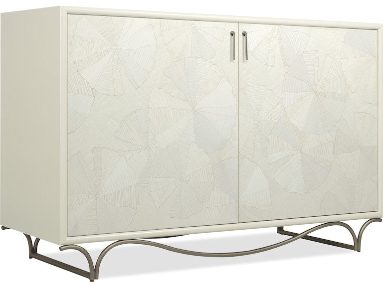 Hooker Furniture Living Room Melange White Lotus Hall Chest