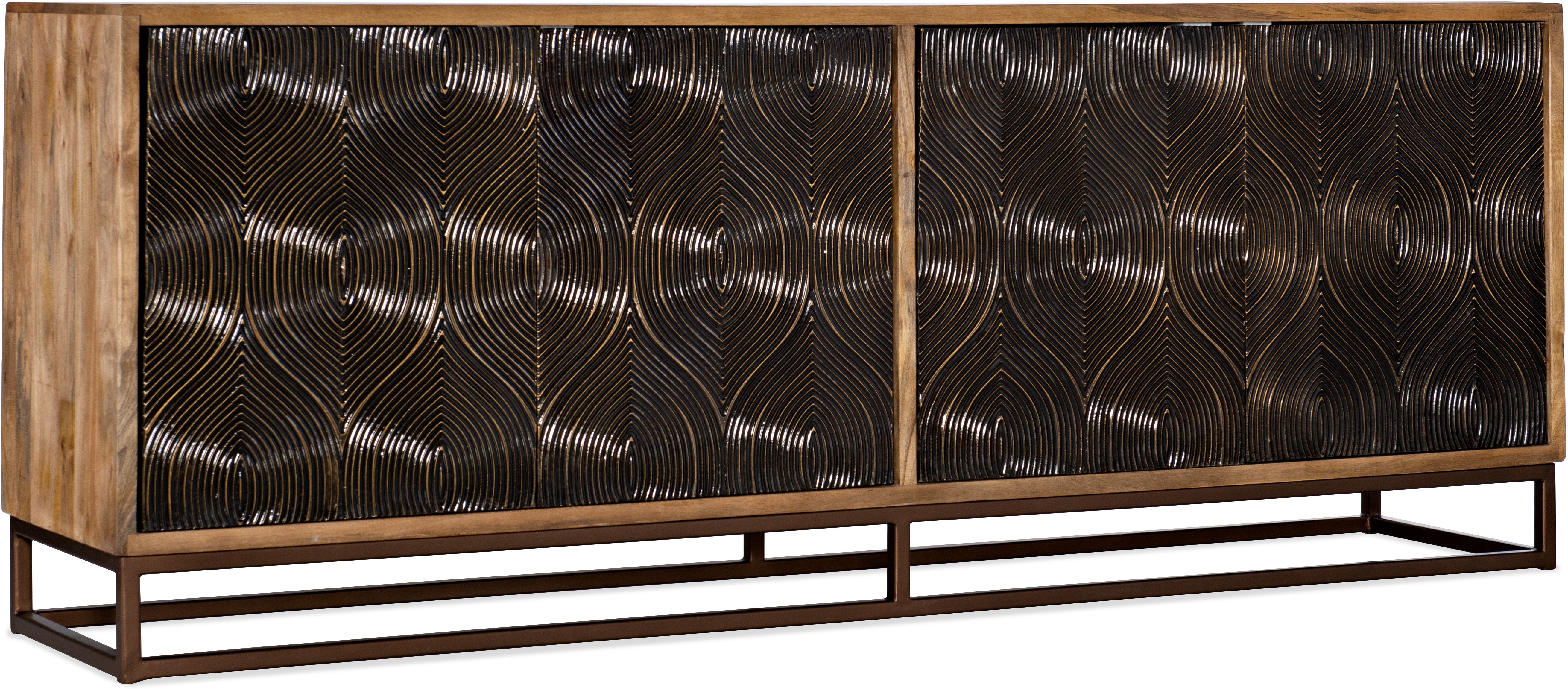 Hooker Furniture Home Entertainment Swirl Door Entertainment Console