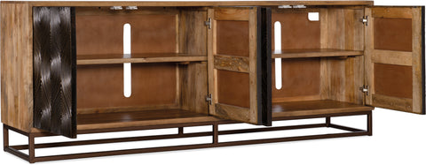 Hooker Furniture Home Entertainment Swirl Door Entertainment Console