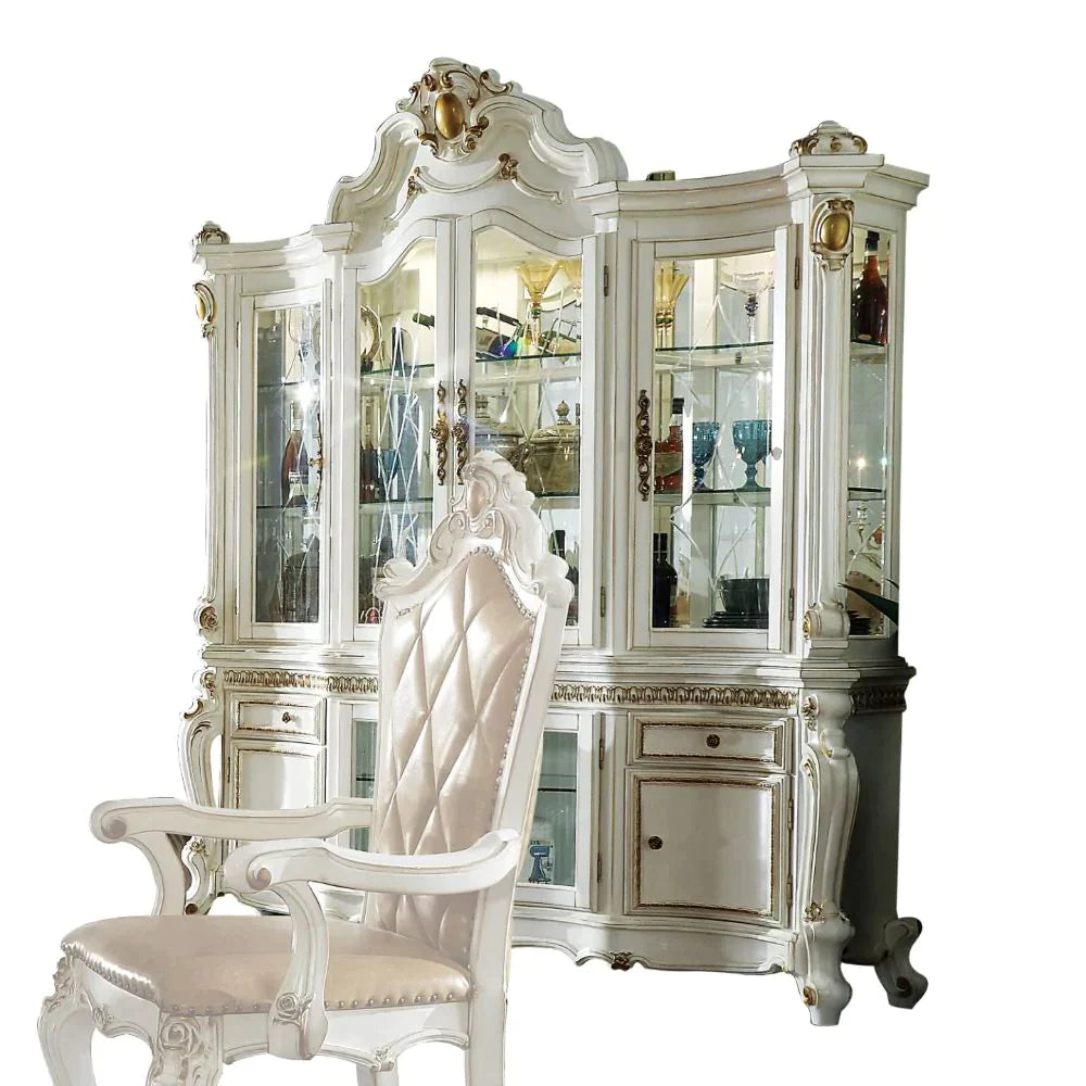 Picardy Antique Pearl Hutch & Buffet Model 63464 By ACME Furniture